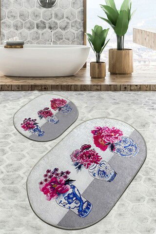 Set covoraș de baie (2 bucăți), Chilai, Joseph Djt, Poliester, Multicolor
