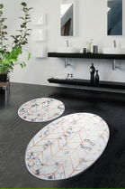 Set covoraș de baie (2 bucăți), Chilai, Morea DJT, Micropoliamida, Multicolor
