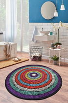 Covoraș de baie, Chilai, Bubble (100), Catifea, Multicolor