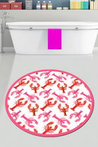 Covoraș de baie, Chilai Home, Homard Djt (100 cm), Poliester, Multicolor