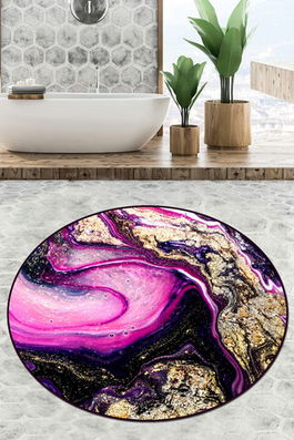 Covoraș de baie, Chilai Home, Pastry Djt (100 cm), Poliester, Multicolor