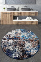 Covoraș de baie, Chilai Home, Be Lost Djt (120 cm), Poliester, Multicolor