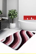 Covoraș de baie, Chilai Home, Colorful, 60x100 cm, Fibre acrilice, Multicolor