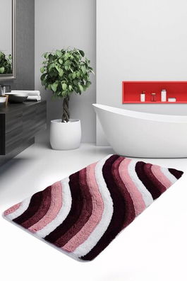 Covoraș de baie, Chilai Home, Colorful, 60x100 cm, Fibre acrilice, Multicolor