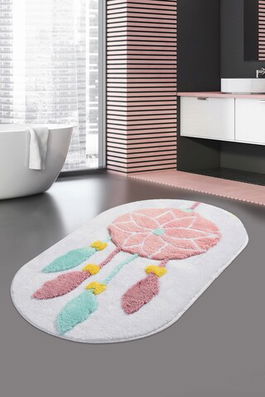 Covoraș de baie, Chilai Home, Rüya, 60x100 cm, Fibre acrilice, Multicolor