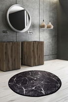 Covoraș de baie, Chilai, Marble (140), Catifea, Multicolor