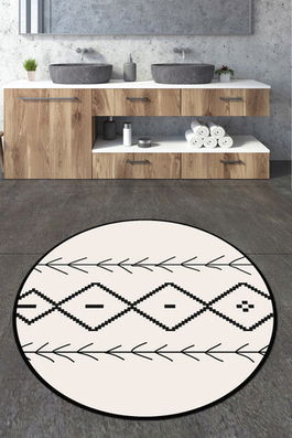 Covoraș de baie, Chilai, Sagitta Circle Djt 140, Poliester, Multicolor