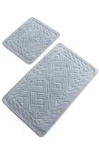 Set covoraș de baie (2 bucăți), Chilai, Daniel, Bumbac, Multicolor