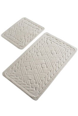 Set covoraș de baie (2 bucăți), Chilai, Daniel, Bumbac, Multicolor