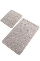 Set covoraș de baie (2 bucăți), Chilai, Lino, Bumbac, Multicolor