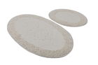 Set covoraș de baie (2 bucăți), Chilai, Piante Oval, Bumbac, Multicolor