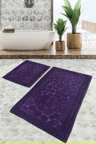 Set covoraș de baie (2 bucăți), Chilai, Stone, Bumbac, Multicolor