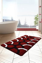 Covoraș de baie, Chilai, Elegant, 70x120 cm, Fibre acrilice, Multicolor