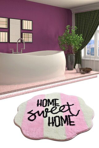 Covoraș de baie, Chilai, Home Sweet Home, Fibre acrilice, Multicolor