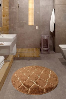 Covoraș de baie, Chilai, Infinity, Fibre acrilice, Caramel