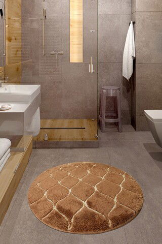 Covoraș de baie, Chilai, Infinity, Fibre acrilice, Caramel