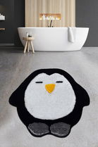 Covoraș de baie, Chilai Home, Penguin, Fibre acrilice, Multicolor