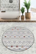 Covoraș de baie, Chilai, Ballocco Circle Djt 160, Poliester, Multicolor