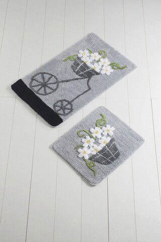 Set covoraș de baie (2 bucăți), Chilai, Alaçatı, Fibre acrilice, Multicolor