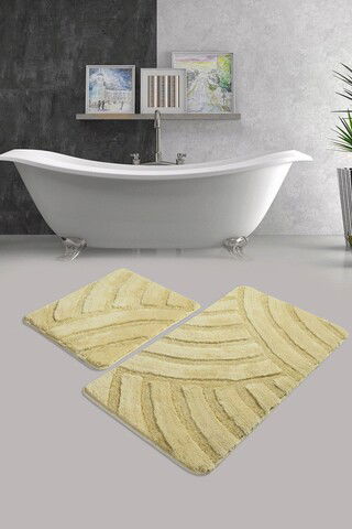 Set covoraș de baie (2 bucăți), Chilai, Alya, Fibre acrilice, Gri