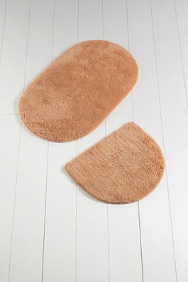 Set covoraș de baie (2 bucăți), Chilai, Colors of Oval, Fibre acrilice, Portocaliu