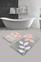 Set covoraș de baie (2 bucăți), Chilai, Innovia, Fibre acrilice, Multicolor