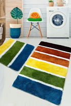 Set covoraș de baie (2 bucăți), Chilai, Orrio, Fibre acrilice, Multicolor