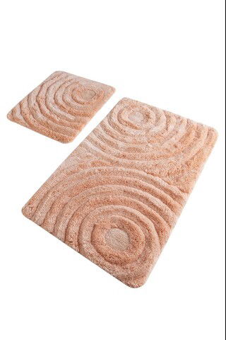 Set covoraș de baie (2 bucăți), Chilai, Wave, Fibre acrilice, Multicolor