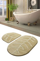 Set covoraș de baie (2 bucăți), Chilai, Yaprak, Fibre acrilice, Multicolor