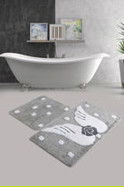 Set covoraș de baie (2 bucăți), Chilai Home, Angel, Fibre acrilice, Multicolor