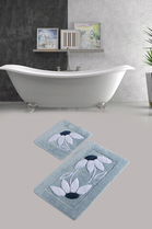 Set covoraș de baie (2 bucăți), Chilai Home, Daisy, Fibre acrilice, Multicolor
