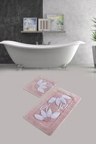 Set covoraș de baie (2 bucăți), Chilai Home, Daisy, Fibre acrilice, Multicolor