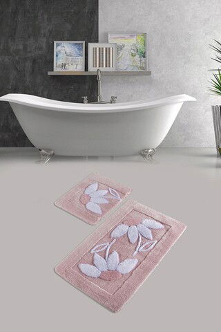 Set covoraș de baie (2 bucăți), Chilai Home, Daisy, Fibre acrilice, Multicolor