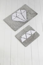 Set covoraș de baie (2 bucăți), Chilai Home, Diamond, Fibre acrilice, Multicolor