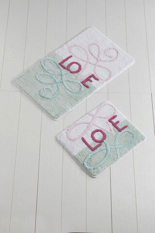 Set covoraș de baie (2 bucăți), Chilai Home, Eros, Fibre acrilice, Multicolor