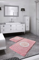 Set covoraș de baie (2 bucăți), Chilai Home, Floria, Fibre acrilice, Multicolor