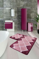 Set covoraș de baie (2 bucăți), Chilai Home, Havana, Fibre acrilice, Multicolor