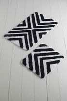 Set covoraș de baie (2 bucăți), Chilai Home, Hipnoz, Fibre acrilice, Multicolor