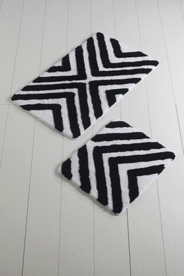 Set covoraș de baie (2 bucăți), Chilai Home, Hipnoz, Fibre acrilice, Multicolor