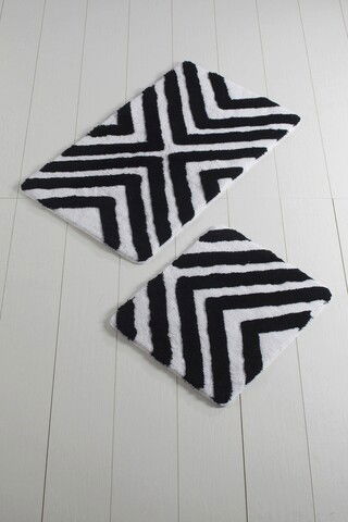 Set covoraș de baie (2 bucăți), Chilai Home, Hipnoz, Fibre acrilice, Multicolor