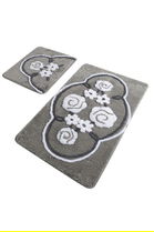 Set covoraș de baie (2 bucăți), Chilai Home, Jadore, Fibre acrilice, Multicolor