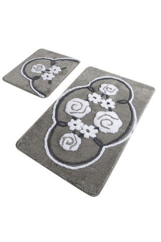 Set covoraș de baie (2 bucăți), Chilai Home, Jadore, Fibre acrilice, Multicolor