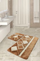 Set covoraș de baie (2 bucăți), Chilai Home, Jane, Fibre acrilice, Multicolor