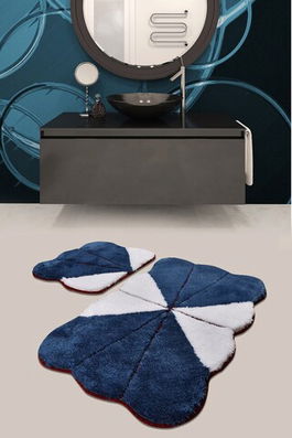 Set covoraș de baie (2 bucăți), Chilai Home, Lessie, Fibre acrilice, Multicolor