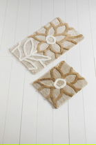 Set covoraș de baie (2 bucăți), Chilai Home, Naturel, Fibre acrilice, Multicolor