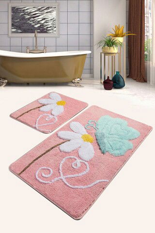 Set covoraș de baie (2 bucăți), Chilai Home, Ponte, Fibre acrilice, Multicolor