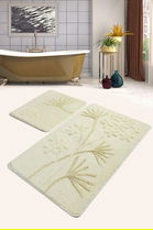 Set covoraș de baie (2 bucăți), Chilai Home, Orkide, Fibre acrilice, Multicolor