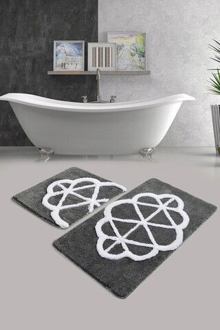 Set covoraș de baie (2 bucăți), Chilai Home, Sofya, Fibre acrilice, Multicolor