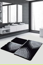 Set covoraș de baie (3 bucăți), Chilai, Stella, Fibre acrilice, Multicolor