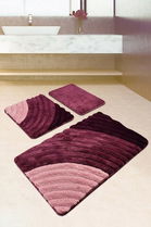 Set covoraș de baie (3 bucăți), Chilai, Well, Fibre acrilice, Multicolor